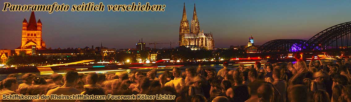 Feuerwerk-Schifffahrt K�lner Lichter