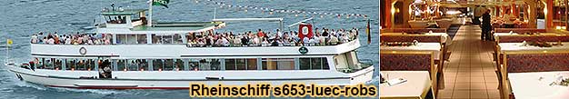 Rheinschiffahrt ab Oestrich-Winkel, Rdesheim, Bingen und Bacharach, Schiffsfahrplne, Foto, Fahrtverlauf, Speisen, Schiffkarten