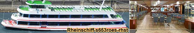 Rheinschifffahrt ab Rdesheim, Bingen und Assmannshausen, Schiffsfahrplan, Foto, Fahrtverlauf, Speisen, Schiffskarten